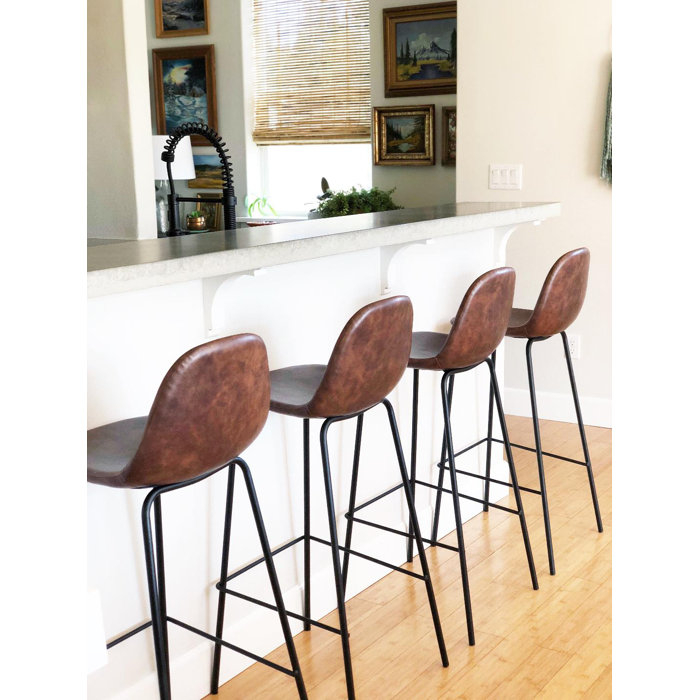 Kody Vegan Leather Bar & Counter Stool & Reviews AllModern